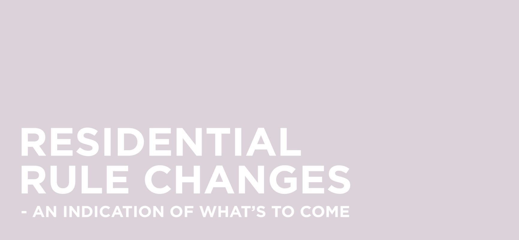 Residential rental tax rule changes Residential rental tax rule changes: does property investment still make sense?